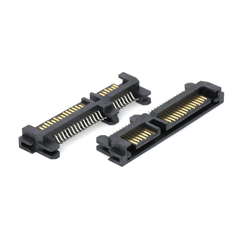 SATA 22Pin(7+15) Male Plug SMT Type Connector for 1.0MM PCB