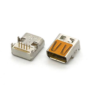 SMT+ DIP Type 19Pin High Definition Multimedia Interface D Type Female Connector