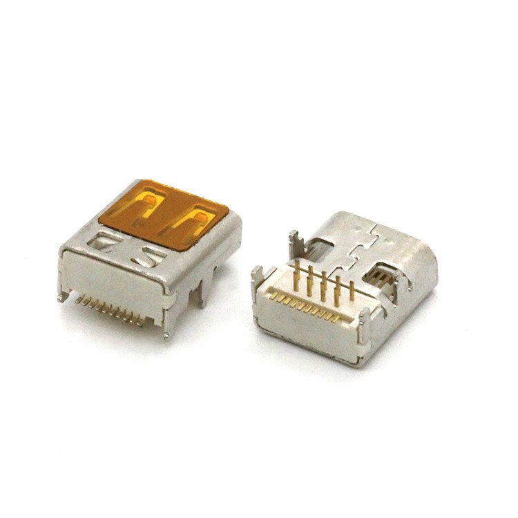 SMT+ DIP Type 19Pin High Definition Multimedia Interface D Type Female Connector