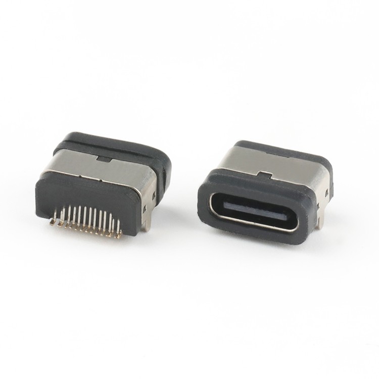SMT Type IP67 Waterproof USB C 16P Female Socket Connector