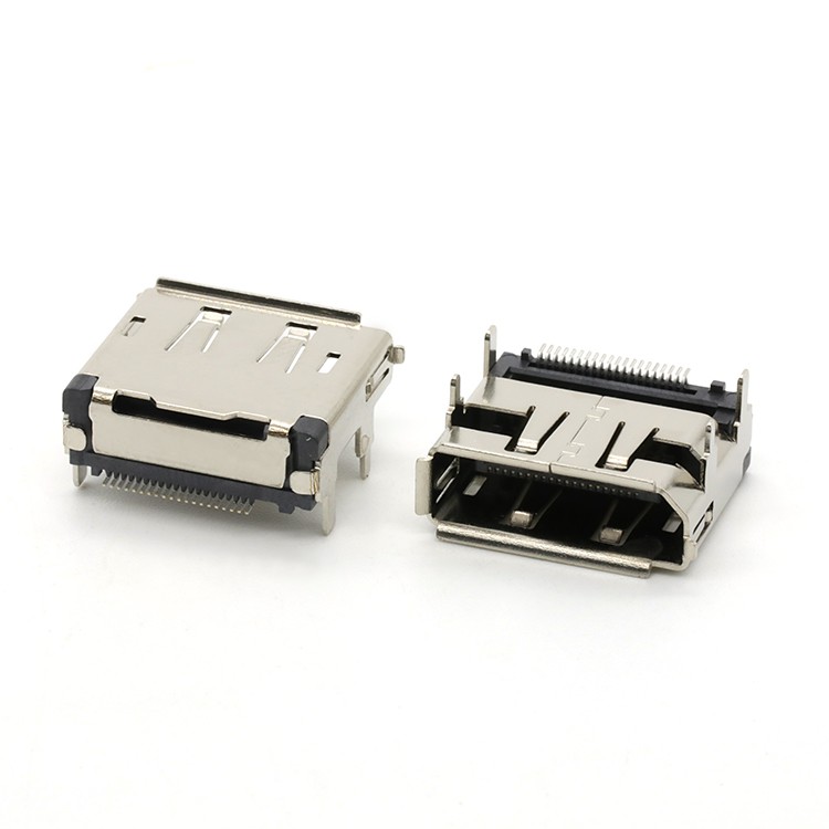 SMT Type Right Angle 20Pin Display Port Female Connector