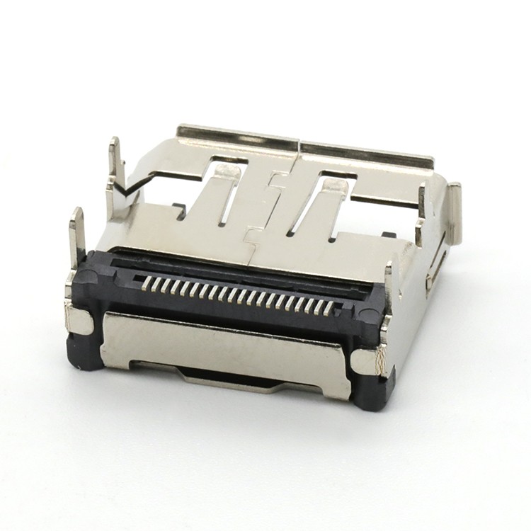 SMT Type Right Angle 20Pin Display Port Female Connector
