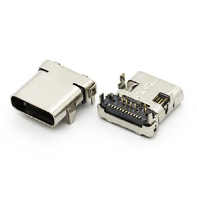 SMT+DIP 24Pin USB type c connector receptacle