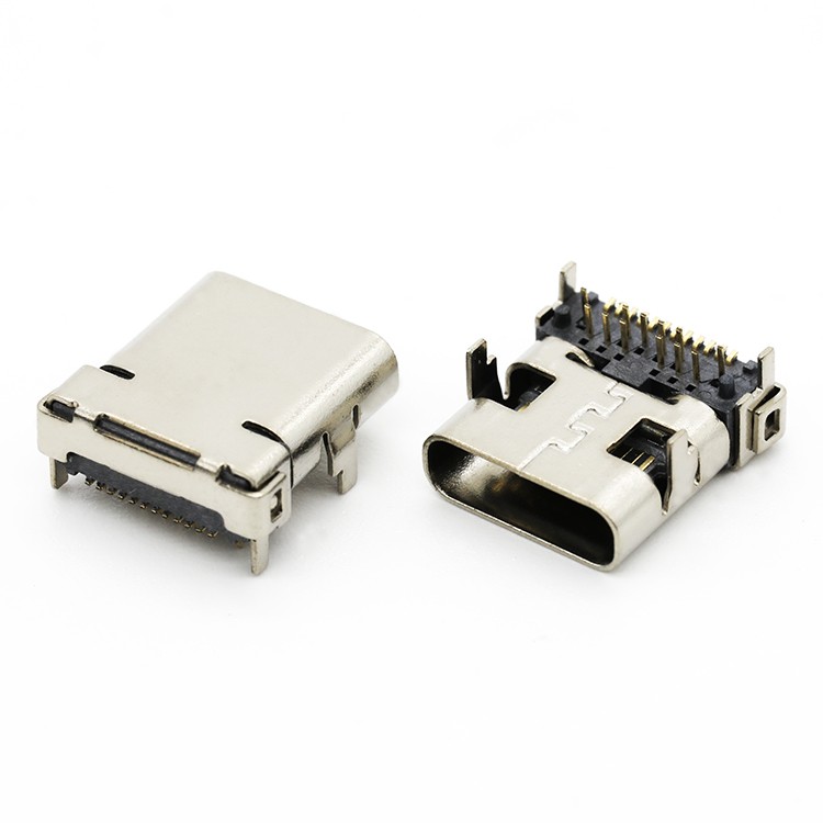 SMT+DIP 24Pin USB type c connector receptacle