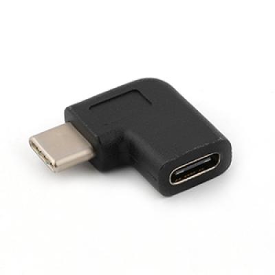 Side Bent USB 3.1 Type C Male To Type C Female Adapter 90D