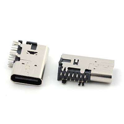 Side Entry DIP Type 14Pin USB 3.1 C Type Female Connector 