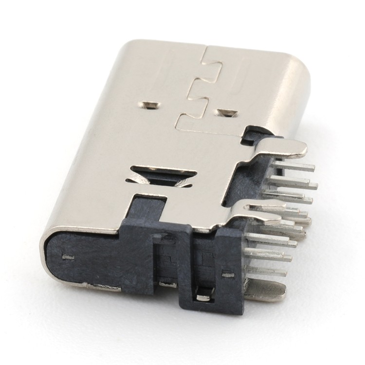 Side Entry DIP Type 14Pin USB 3.1 C Type Female Connector 
