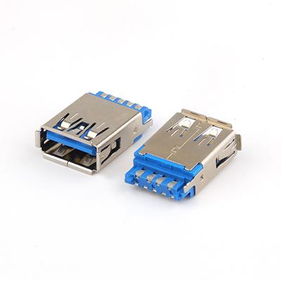 Solder USB 3.0 Male Connector 9P A Type 180 Degree USB 3.0 Connector