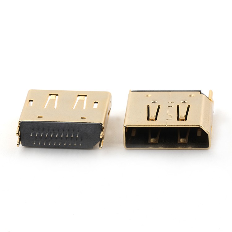 Straddle Mount 1.6mm Vertical Through Hole 20P DP Female Connector 