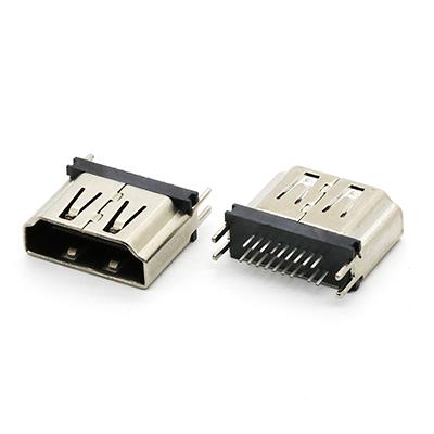 Straddle Mount 1.6MM Dip Type High Definition Multimedia Interface A Female Connector