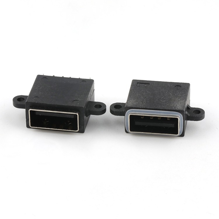 Subside IP66 Rated Waterproof USB 2.0 A Type 4Pin Female Connector