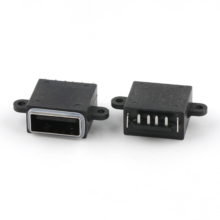 Subside IP66 Rated Waterproof USB 2.0 A Type 4Pin Female Connector