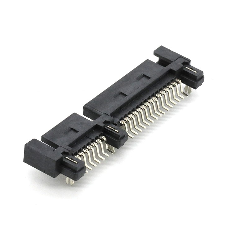 Surface Mount 22Pin SATA  7+15P Male Connector with Fork