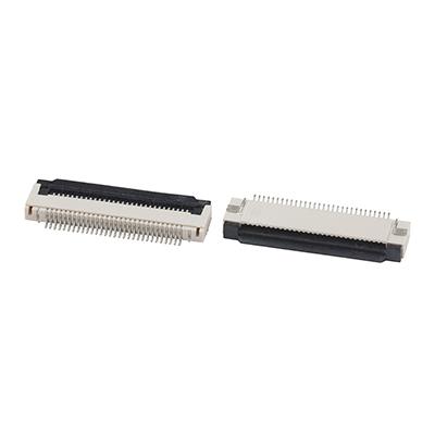 Surface Mount 30Pin FPC Connector Right Angle H=2.0mm ZIF FPC Connector
