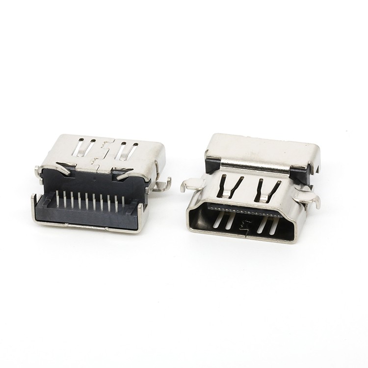 Surface Mount A Type High Definition Multimedia Interface Female Connector 19P 
