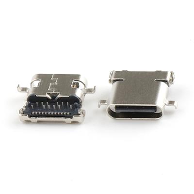 Surface Mount Dip Type USB 3.1 C Female Socket Connector Single Shell Sink USB C Connector