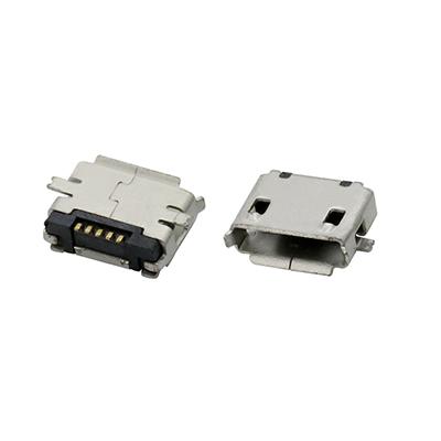 Surface Mount Micro AB Type USB 2.0 Female Socket Connector 5P