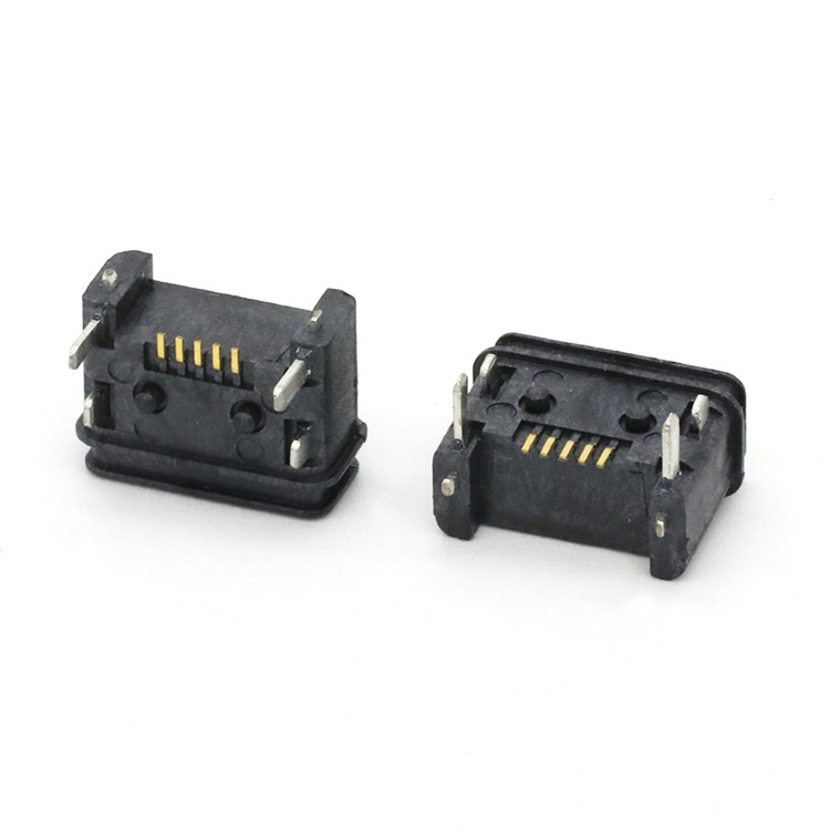 Surface Mount Micro USB 2.0 Waterproof Female Connector 5P for PCB