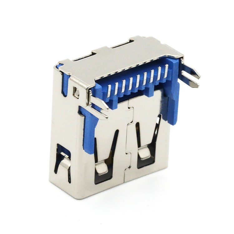 Surface Mount USB 3.0 A Female 9P Receptacle Socket Connector