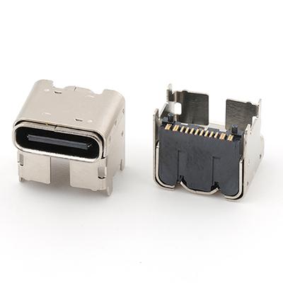 Surface Mount USB 3.1 Type C Female 16Pin Receptacle Connector, CH=5.9MM