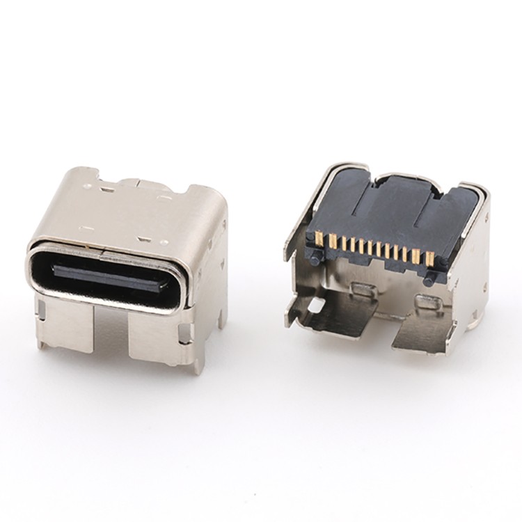 Surface Mount USB 3.1 Type C Female 16Pin Receptacle Connector, CH=5.9MM