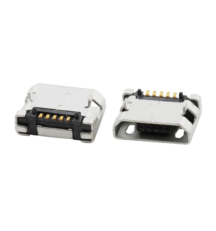 Surface Mount Vertical 5 Pin Micro USB 2.0 B Type Female Receptacle Connector