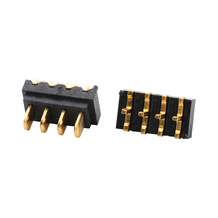 Through Hole 2.0mm Pitch 4Pin PCB Mount Battery Male Connector Power Charge