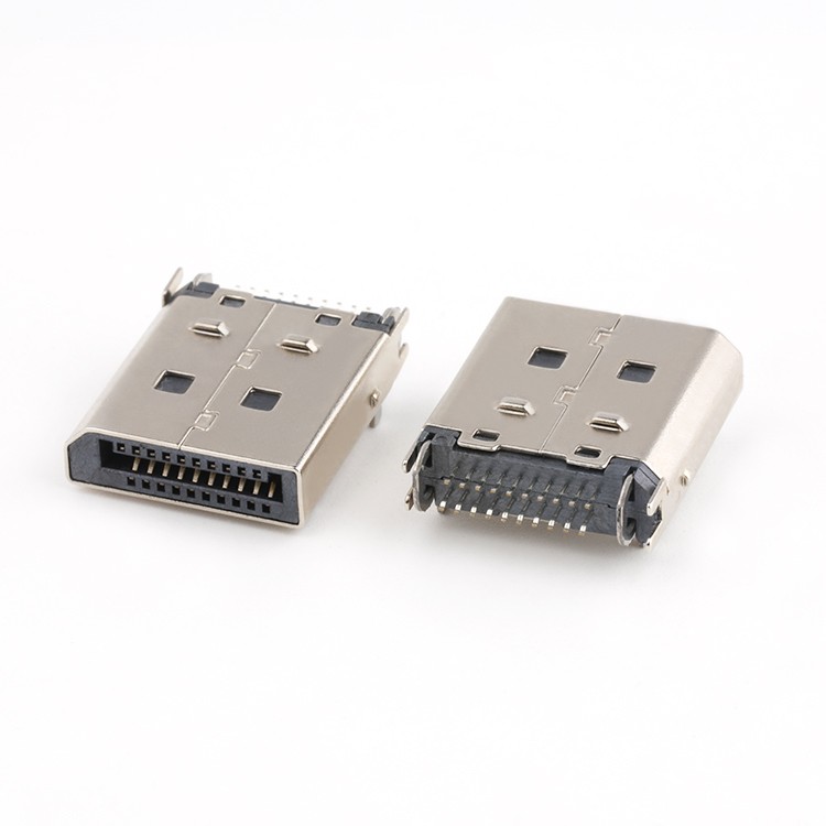 Through Hole DisplayPort DP 20P Male Connector for 1.2MM PCB