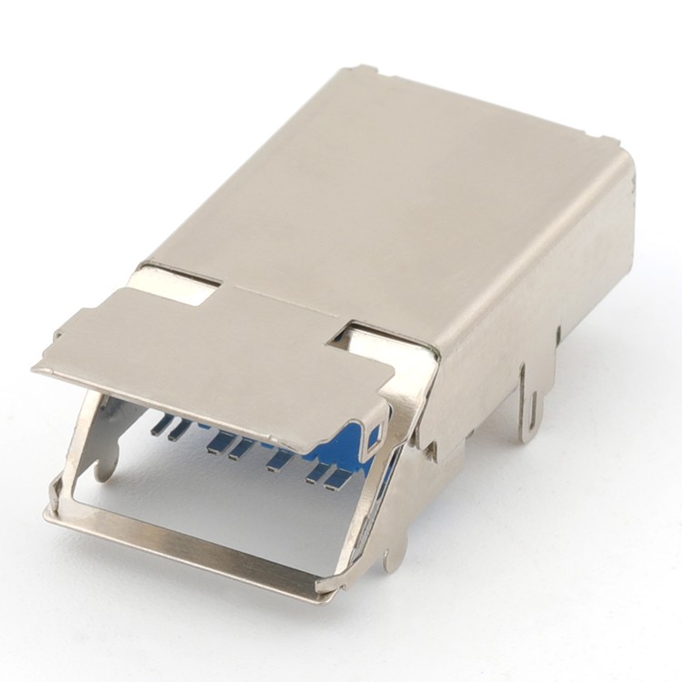 Top Mount 1.27MM SMT Type 9Pin USB 3.0 A Female Receptacle Connector