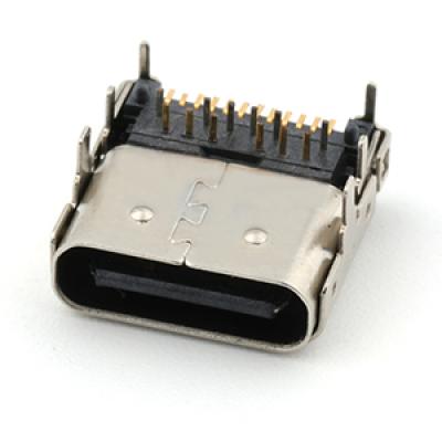 Top Mount 24Pin USB 3.1 C Female DIP+SMT Type Connector for Mobile Phone