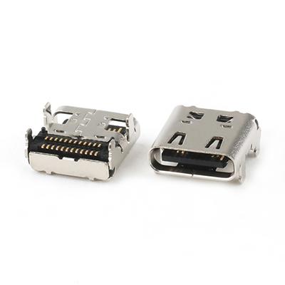 Top Mount 24Pin USB 4.0 C Type Connector L=8.17MM Dual SMT USB Female Connector