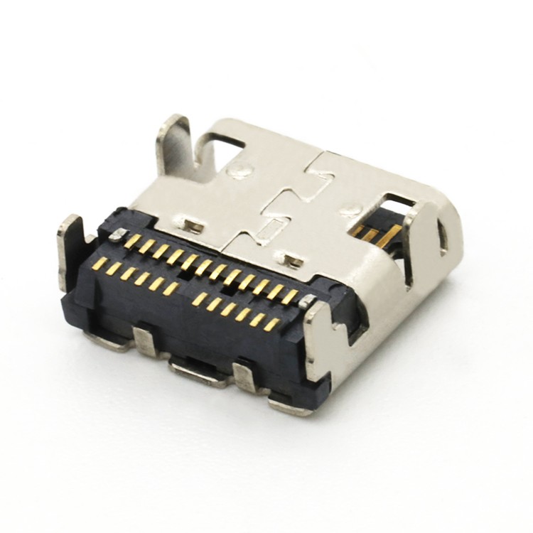 Top-Mount Dual SMT USB 3.1 C Female Socket Receptacle Connector 24Pin for PCB