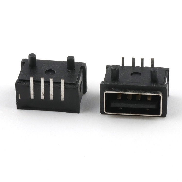 Top Mount IP68 Rated Waterproof USB 2.0 A Type 4Pin Female Connector