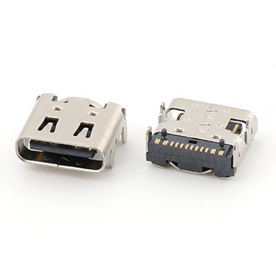 Top Mount Type C USB 3.1 Female SMT Connector 16Pin,L=7.35MM