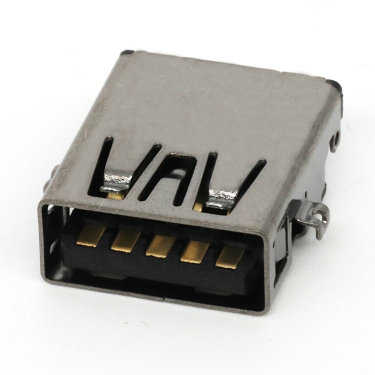 Type A USB 3.1 AF 9 Pin Female Socket Connector  90 Degree 