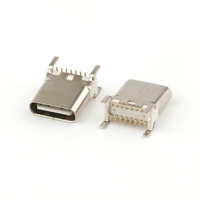 Type-C Female USB 16P Connector Vertical SMT 9.3H USB Female Connector for PCB