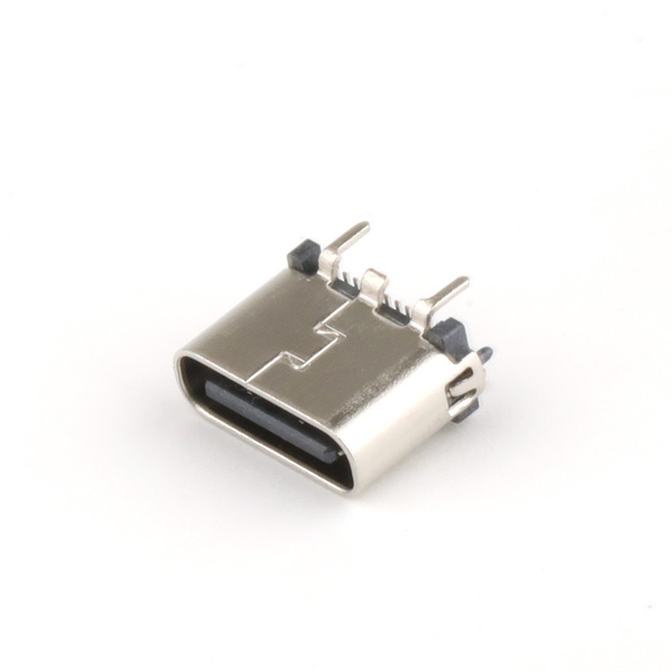 Type C Female USB Connector Vertical H6.50mm 24Pin USB C Connector
