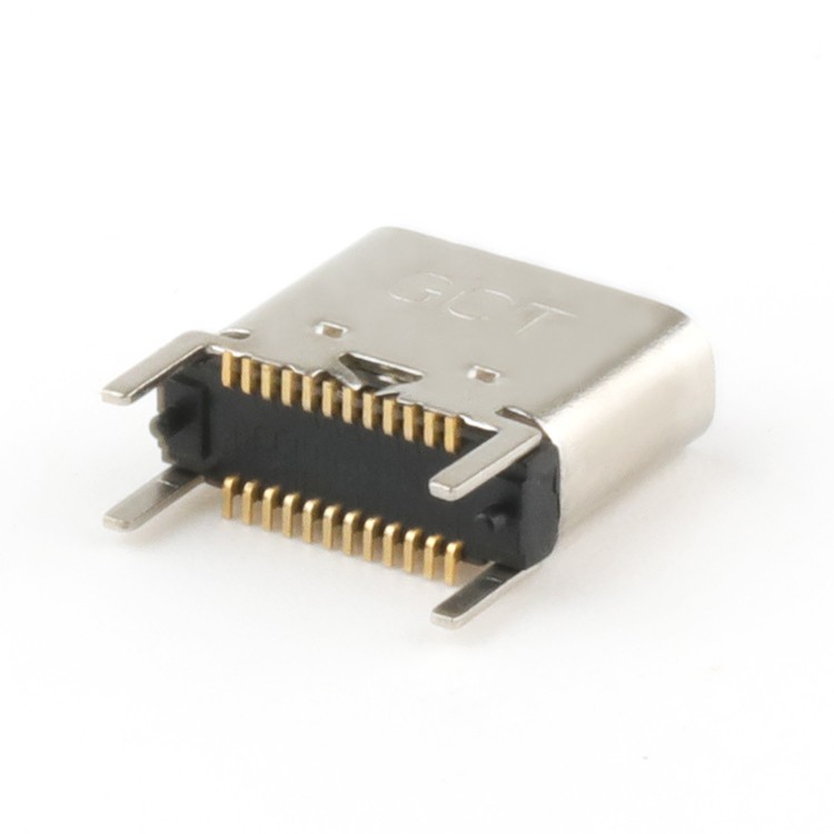 Type C USB Female Connector Surface Mount H7.46MM USB C Type 16 Pin female Connector