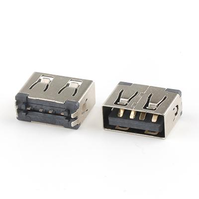 USB 2.0 A Connector Dip Type USB A Female Socket Connector for 0.8MM PCB