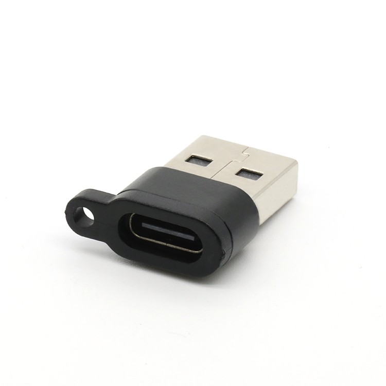 USB 2.0 Type A Male To Type C Female 180D with Aluminium Alloy Shell