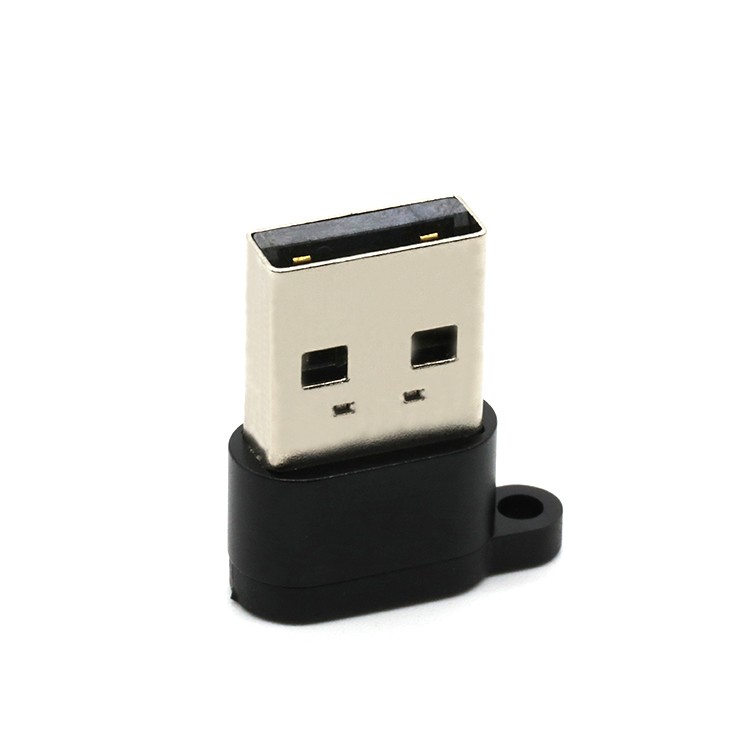 USB 2.0 Type A Male To Type C Female 180D with Aluminium Alloy Shell