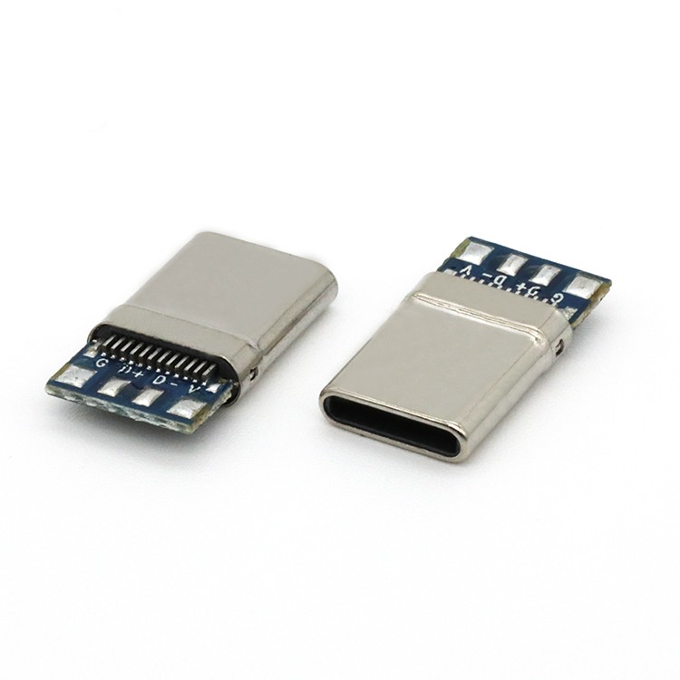 USB 2.0 Type C Male Connector 24P A to C 56Ω