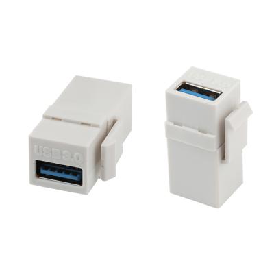 USB 3.0 A Female to USB 3.0 A Female Extension Keystone Jack Adapter