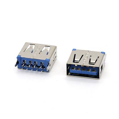 USB 3.0 Type A Female Socket Connector 180D with Flangeless