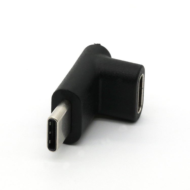USB 3.1 Type C Male To USB Type C Female Adapter 90 Degree