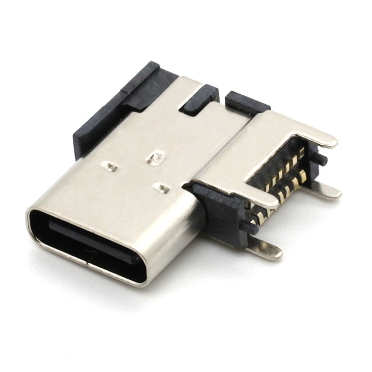 USB 3.1 Type C Upright Connector 16P Female CH=6.7mm