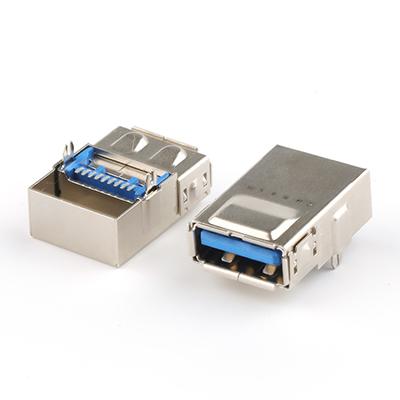 USB A/F Connector 180Degree Dip Type USB 3.0 A Female Connector 