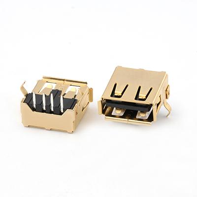 USB A/F Connector 4Pin DIPType USB A Type Female Right Angle Connector