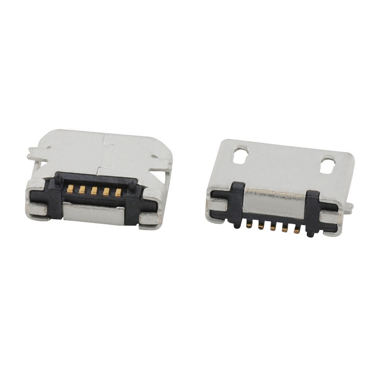 USB Connector Vertical SMT Type 5Pin Micro USB 2.0 B Female Connector