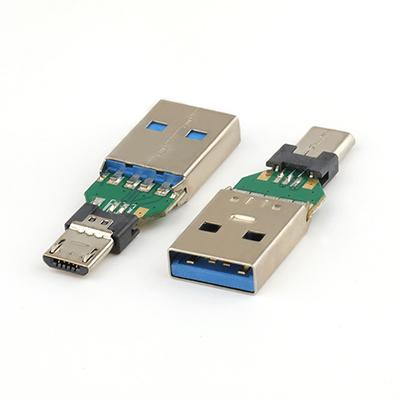USB to Micro USB Adpter Micro USB 2.0 B Male to USB 2.0 A Male OTG Adapter for PCB